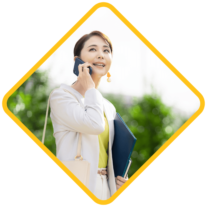 安定した通信品質と広いエリアカバー